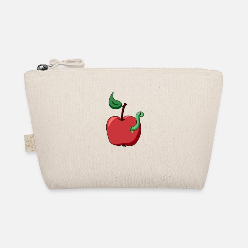 Apple and worm Organic Pouch