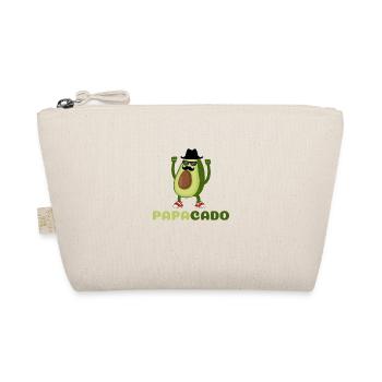Avocado Papacado Geschenk für Papa Vater Opa - Bio-Täschchen - Natur - Vorne