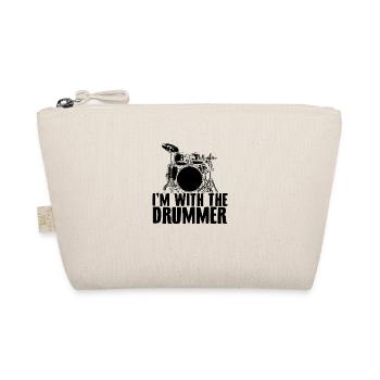 Batteur | Drummer drums band cadeaux - Trousse biologique - nature - Devant
