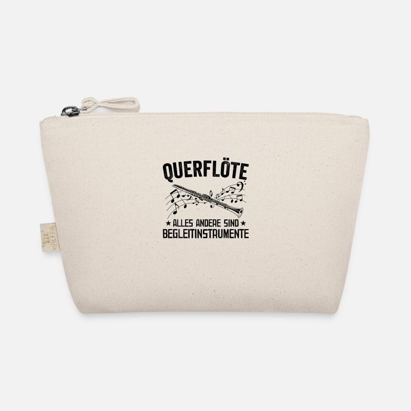 Querflöte | Flöte spielen Musikverein Geschenkidee - Bio-Täschchen - Natur