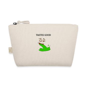 funny saying, puking design with inscription - Organic Pouch - nature - Front
