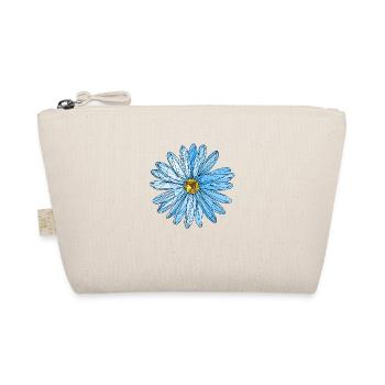 Art de polygone fleur triangle bleu - Trousse biologique - nature - Devant