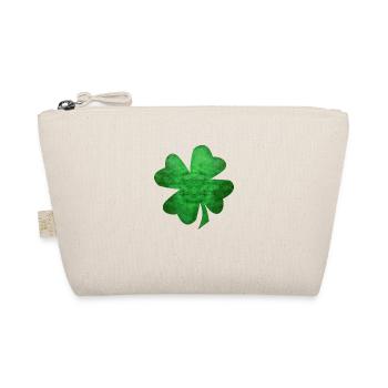 Green four leaf clover - Organic Pouch - nature - Front