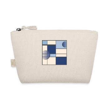 Mondrian style in blue - Organic Pouch - nature - Front