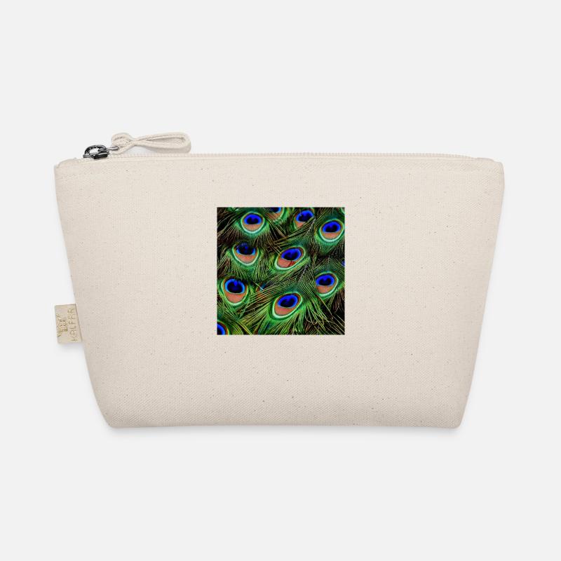 Pfauenfedern Bio-Täschchen