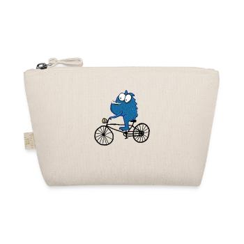 Monster with bike - Organic Pouch - nature - Front