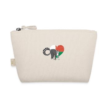 Madagascar lemur on Malagasy flag - Organic Pouch - nature - Front