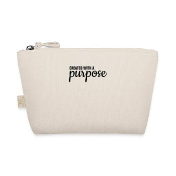 Created With A Purpose - Christian - Organic Pouch - nature - Front