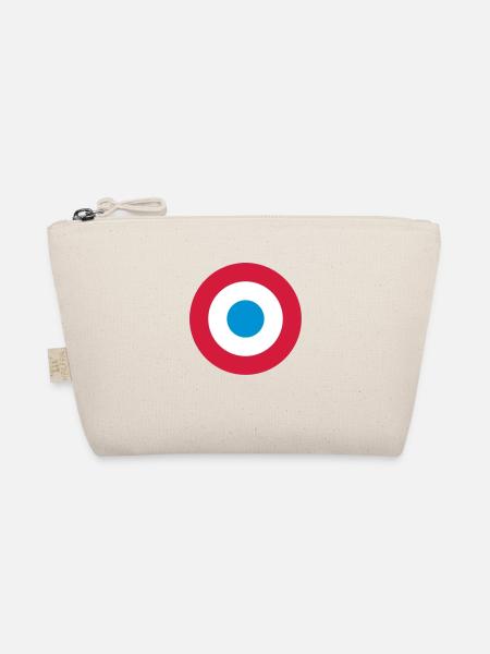 Cocarde Tricolore France - Trousse biologique - nature - Devant