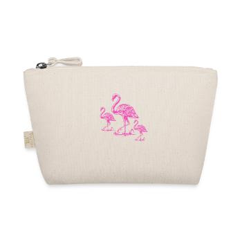 Pink Flamingo - Bio-Täschchen - Natur - Vorne