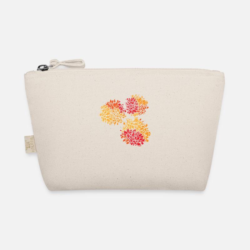Flowers with floral pattern Organic Pouch