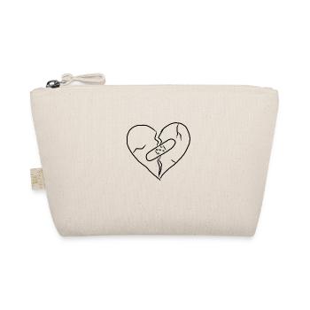 Trennung Liebesaus Liebeskummer Herz Geschenk - Bio-Täschchen - Natur - Vorne