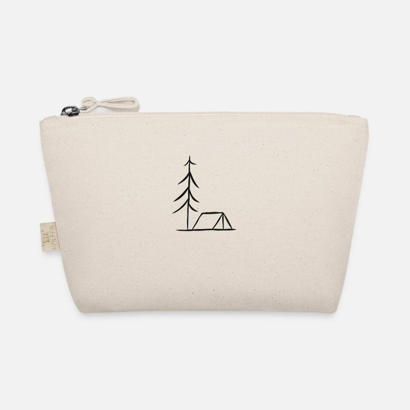 Camping Campen Zelten Zelt Camp Geschenk - Bio-Täschchen - Natur