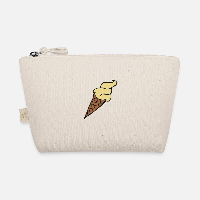 Eiskrem Eis Eiscreme Ice Cream Eiskreme Geschenk - Bio-Täschchen - Natur