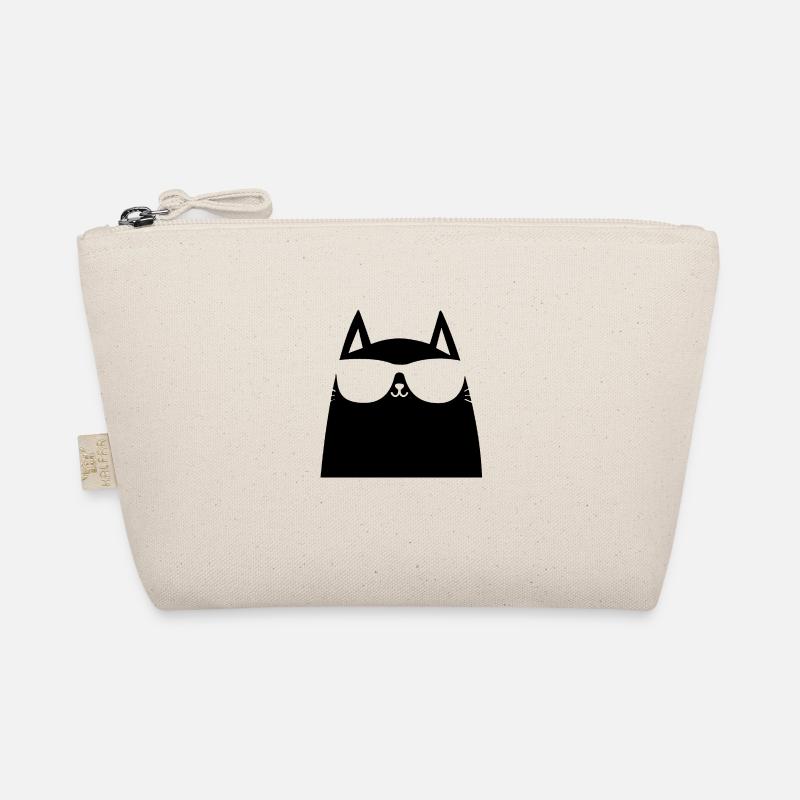 cat with glasses Organic Pouch