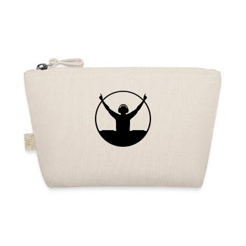 Ring DJ silhouette - Organic Pouch - nature - Front