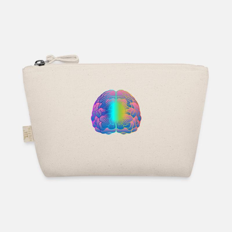 Brain template brain cell brain psychology Organic Pouch