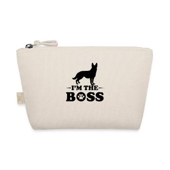 I am The Boss Hund Hundebesitzer Chef Dog Lustig - Bio-Täschchen - Natur - Vorne