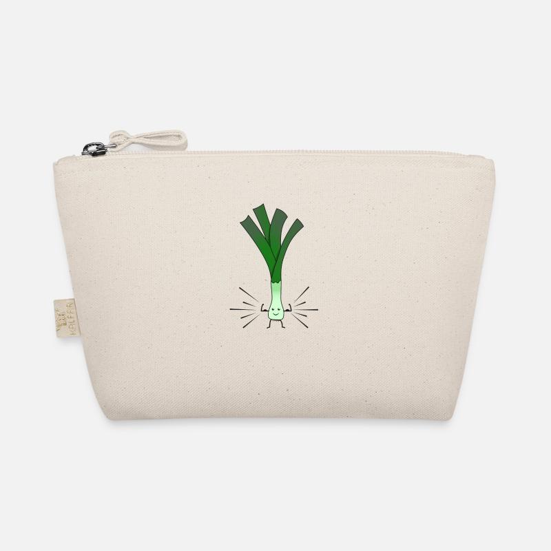 Leek Biceps Bodybuilding Pose Organic Pouch