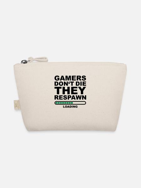 GamersDontTheTheyRespawn - Organic Pouch - nature - Front