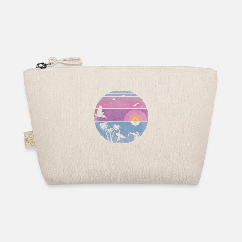 sunset surf - Organic Pouch - nature