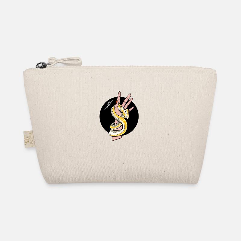 Snake and hand Organic Pouch