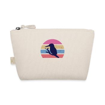 Kingfisher vintage design - Organic Pouch - nature - Front