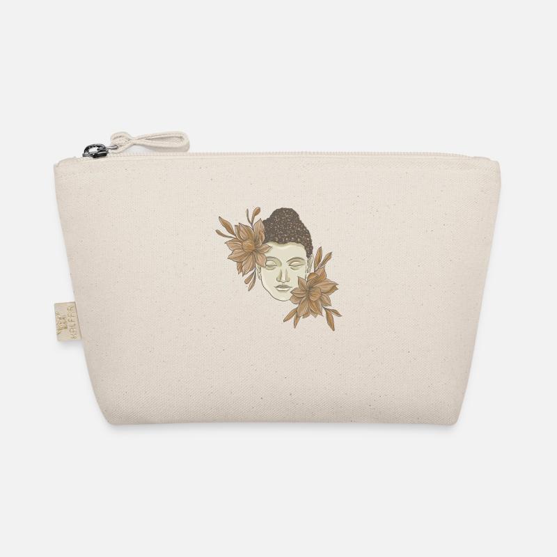 Buddha mit Blumen Bio-Täschchen