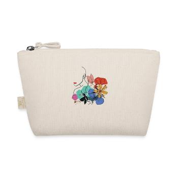 Woman with flowers - Organic Pouch - nature - Front