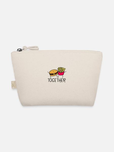 Burger et frites ensemble imprimer - Trousse biologique - nature - Devant