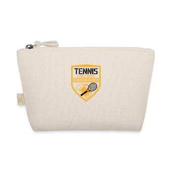 Tennis und bier darum bin ich hier Party Geschenk - Bio-Täschchen - Natur - Vorne