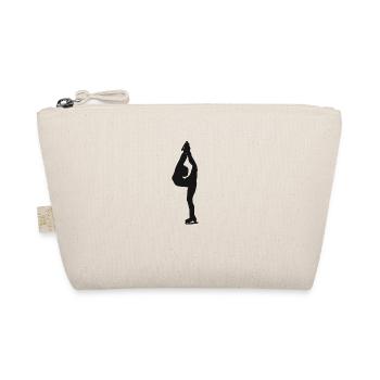 Schlittschuh Eislauf Eiskunstlauf Eiskunstlaufen - Bio-Täschchen - Natur - Vorne