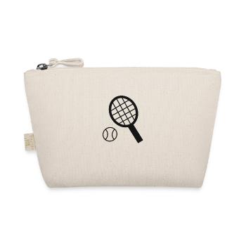 Tennis tennis lovers tennis tennis racket - Organic Pouch - nature - Front