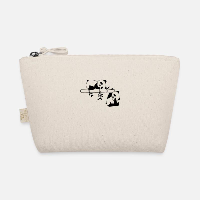 Schlafender Panda Bio-Täschchen