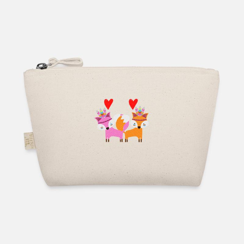 Fox love, couple, relationship Organic Pouch