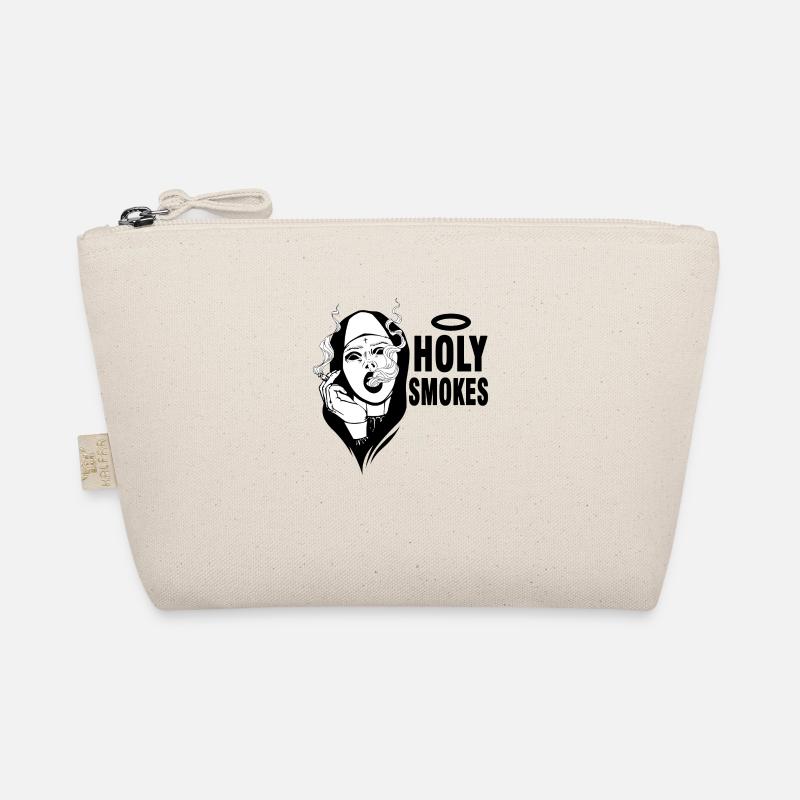Kirche Nonne Raucht Raucher Holy Smokes Bio-Täschchen