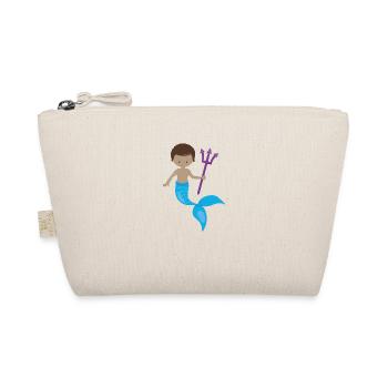 Jolie sirène avec trident - Trousse biologique - nature - Devant
