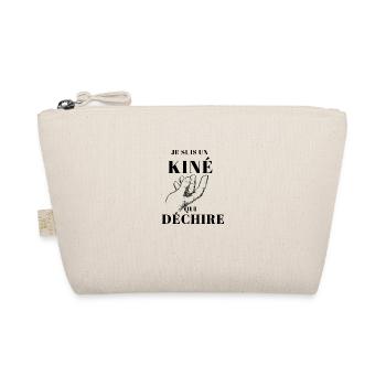 Je suis un Kiné qui déchire : t shirt kiné - Trousse biologique - nature - Devant