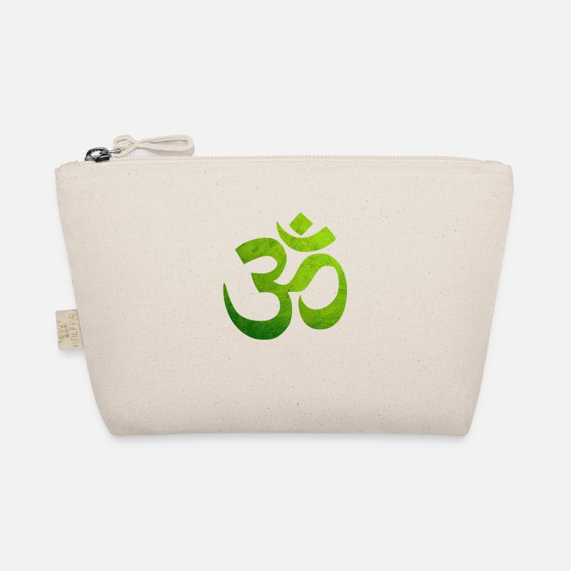 Grünes OM, Om, Hindu Om, Om Symbol, Aum, OM - Bio-Täschchen - Natur