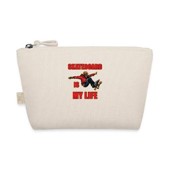 skateboard is my life - Organic Pouch - nature - Front