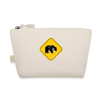 Bear sign vintage stylish - Bio-Täschchen - Natur - Vorne