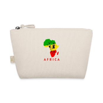 Afrika Karte Elefanten Liebhaber Südafrika Gift - Bio-Täschchen - Natur - Vorne