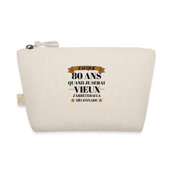80e anniversaire pour grand-père et grand-mère - Trousse biologique - nature - Devant