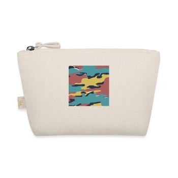 Belgian jigsaw camouflage texture - Organic Pouch - nature - Front