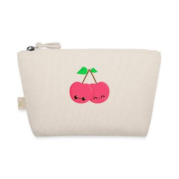 Couple de cerises kawaii - Trousse biologique - nature - Devant