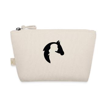 Cheval cadeau équitation fille silhouette - Trousse biologique - nature - Devant