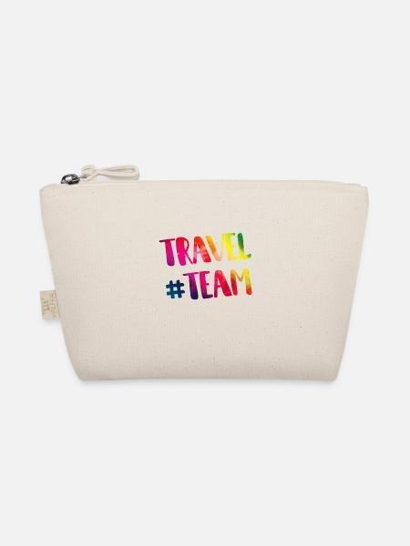Reisen Travel Team Herz - Bio-Täschchen - Natur