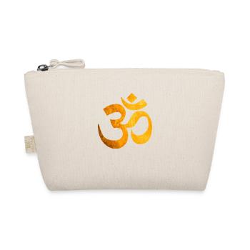 Gold OM, Om, Hindu Om, Om Symbol, Aum, OM - Bio-Täschchen - Natur - Vorne