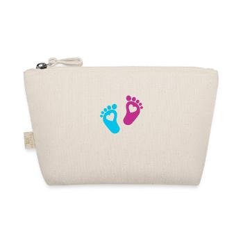 Bébé Pieds Parents Bébé Coeur Enfant Enfant Enceinte - Trousse biologique - nature - Devant