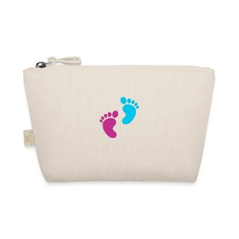Bébé pieds parents fils enceinte bébé coeur - Trousse biologique - nature - Devant